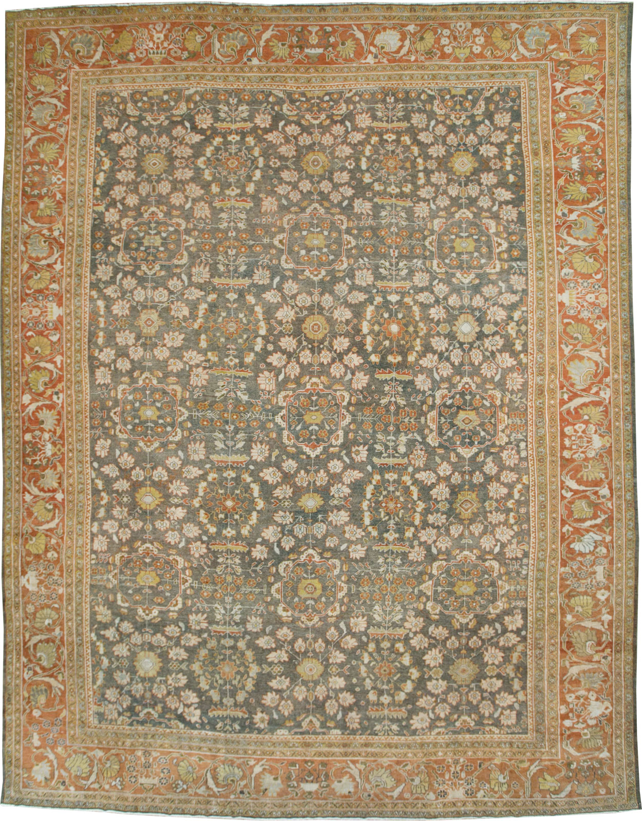 Antique Persian Mahal Oversize Carpet, No.26651 - Galerie Shabab