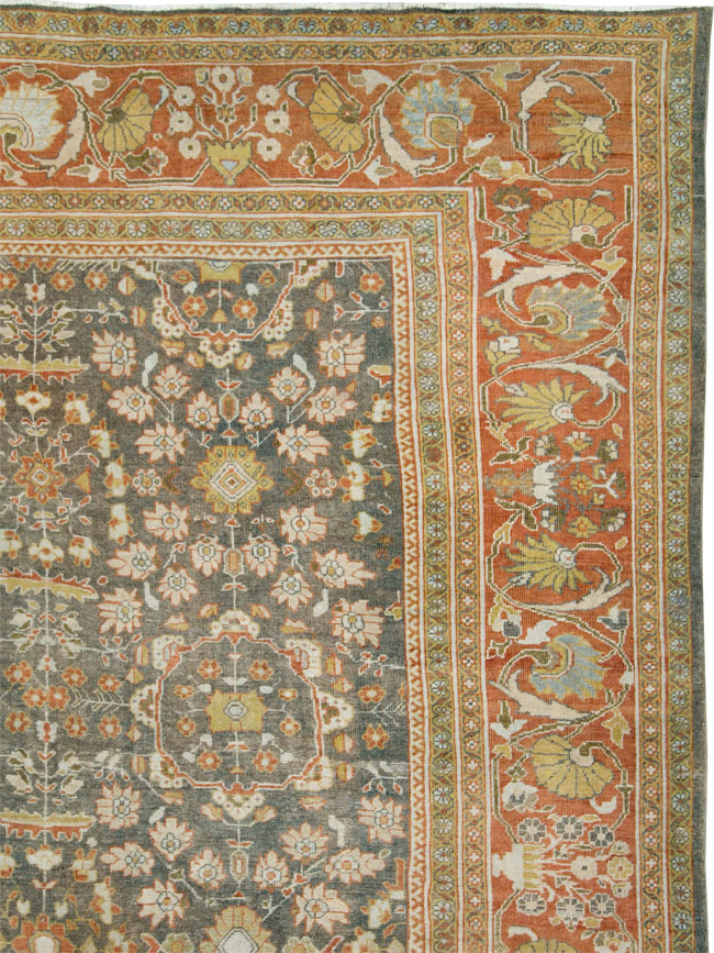 Antique Persian Mahal Oversize Carpet, No.26651 - Galerie Shabab