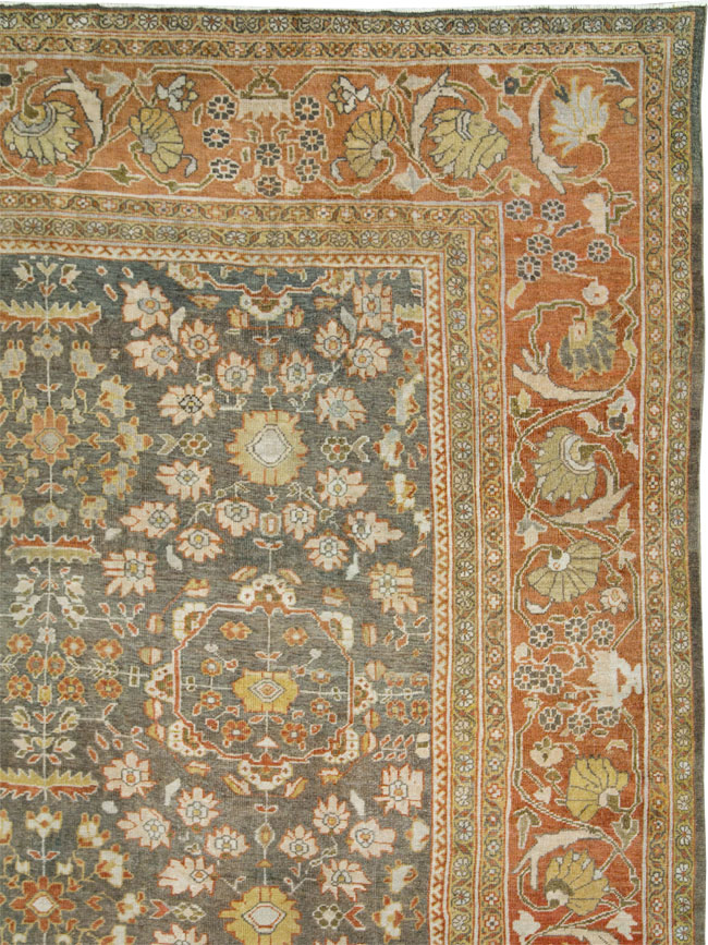 Antique Persian Mahal Oversize Carpet, No.26651 - Galerie Shabab