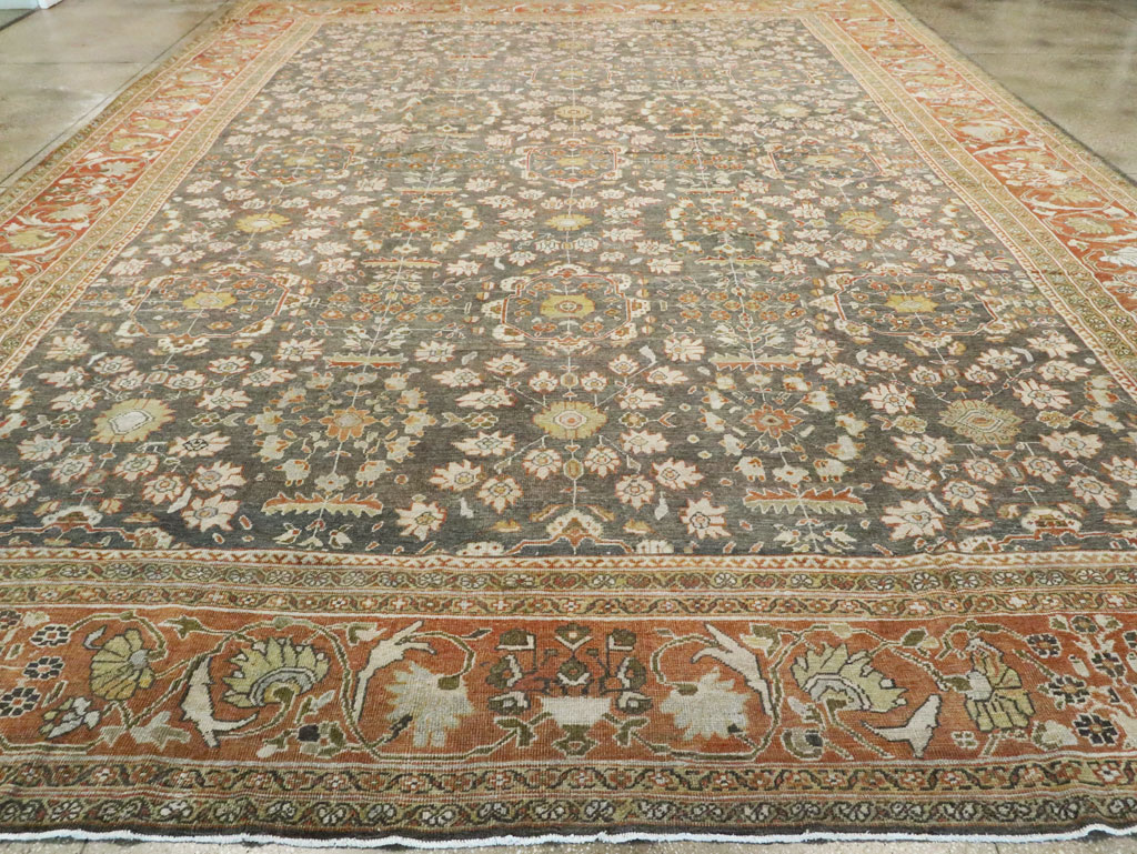 Antique Persian Mahal Oversize Carpet, No.26651 - Galerie Shabab