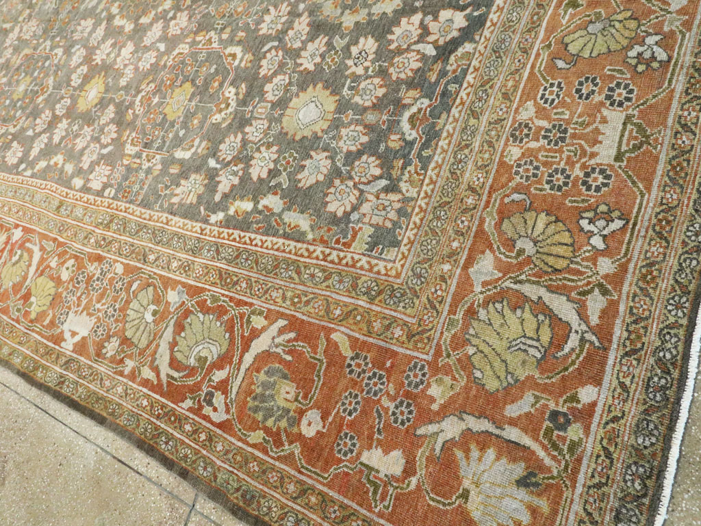 Antique Persian Mahal Oversize Carpet, No.26651 - Galerie Shabab