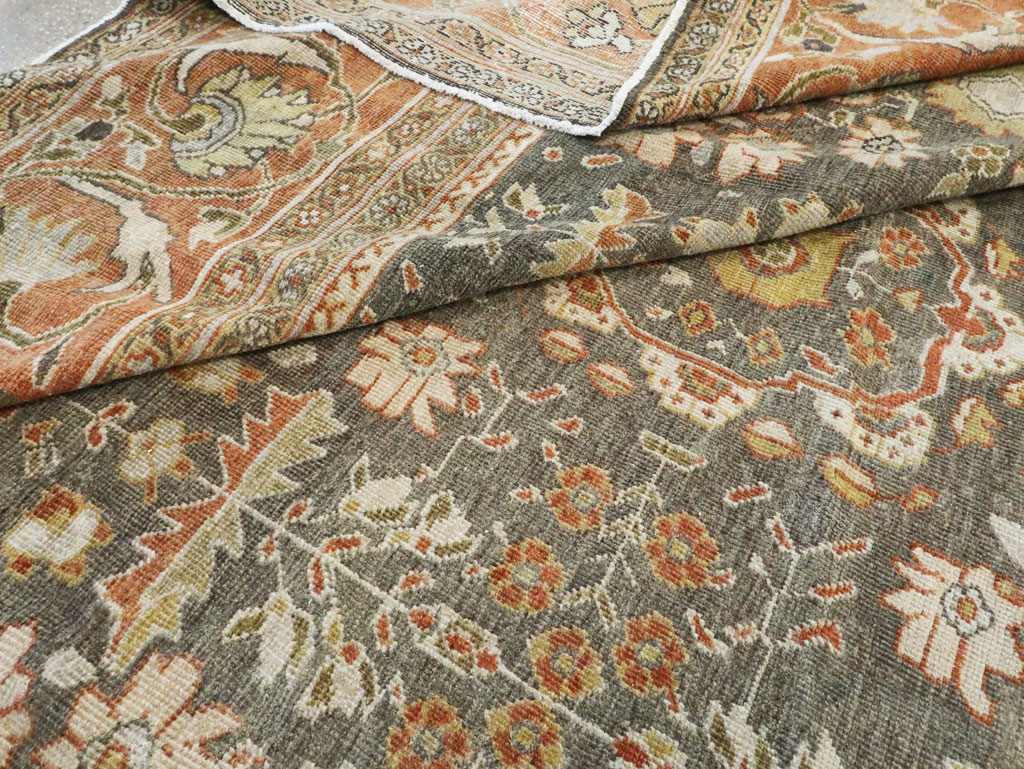 Antique Persian Mahal Oversize Carpet, No.26651 - Galerie Shabab