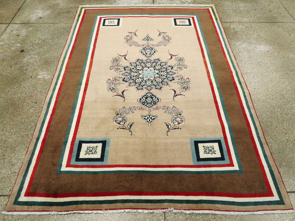Vintage Persian Isfahan Rug, No.26678 - Galerie Shabab