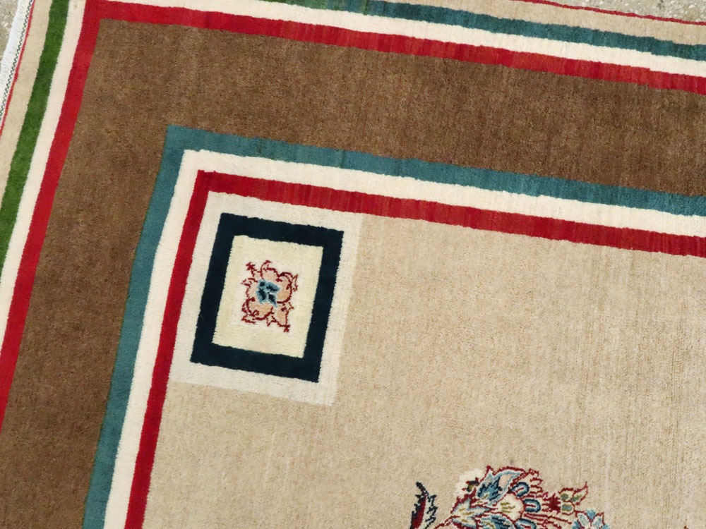 Vintage Persian Isfahan Rug, No.26678 - Galerie Shabab