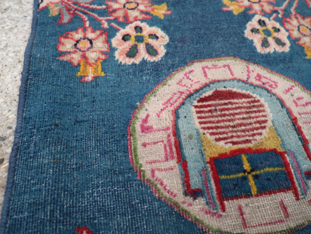 Vintage Persian Mashad Pictorial Throw Rug (Pair: 2 of 2), No.26681 - Galerie Shabab