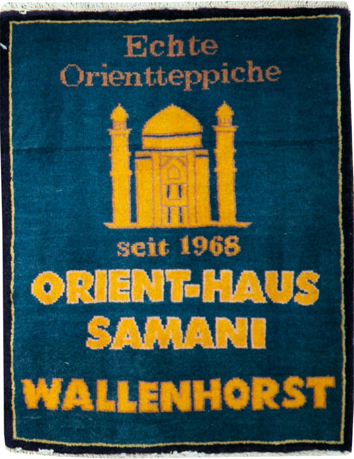 Vintage Persian Kashan Pictorial Rug, No.26686 - Galerie Shabab