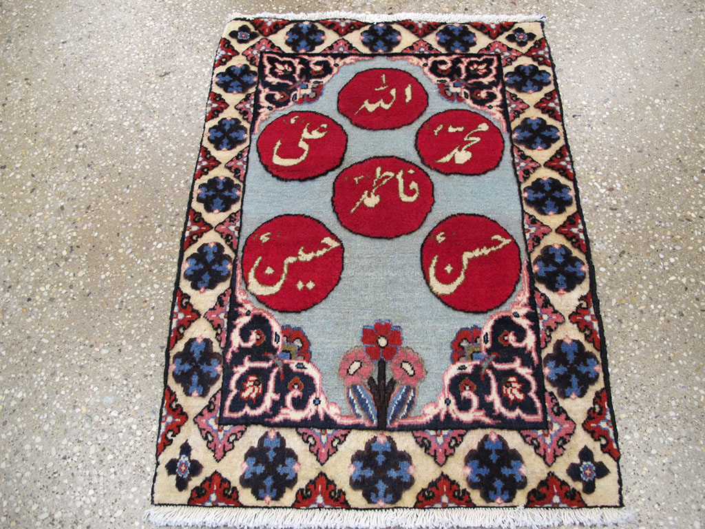 Vintage Persian Tabriz Pictorial Rug (Pair: 2 of 2), No.26690 - Galerie Shabab