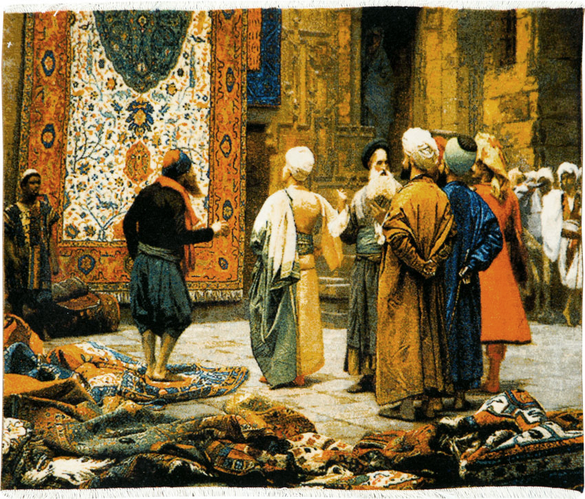 Persian Tabriz Pictorial Rug, No.26691 - Galerie Shabab