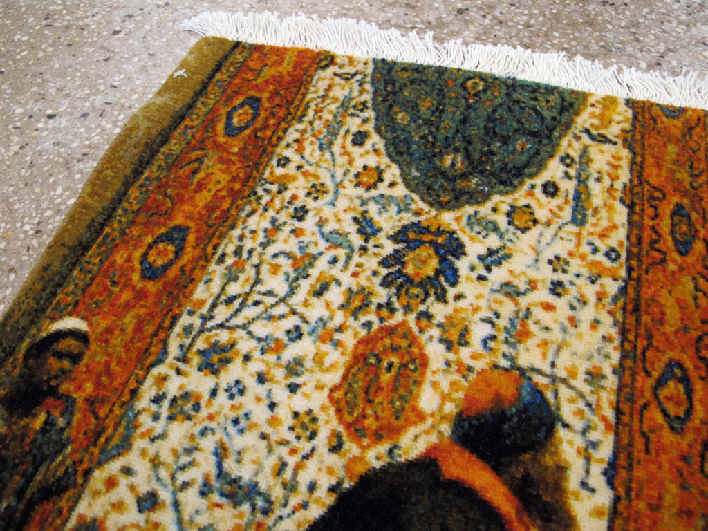 Persian Tabriz Pictorial Rug, No.26691 - Galerie Shabab