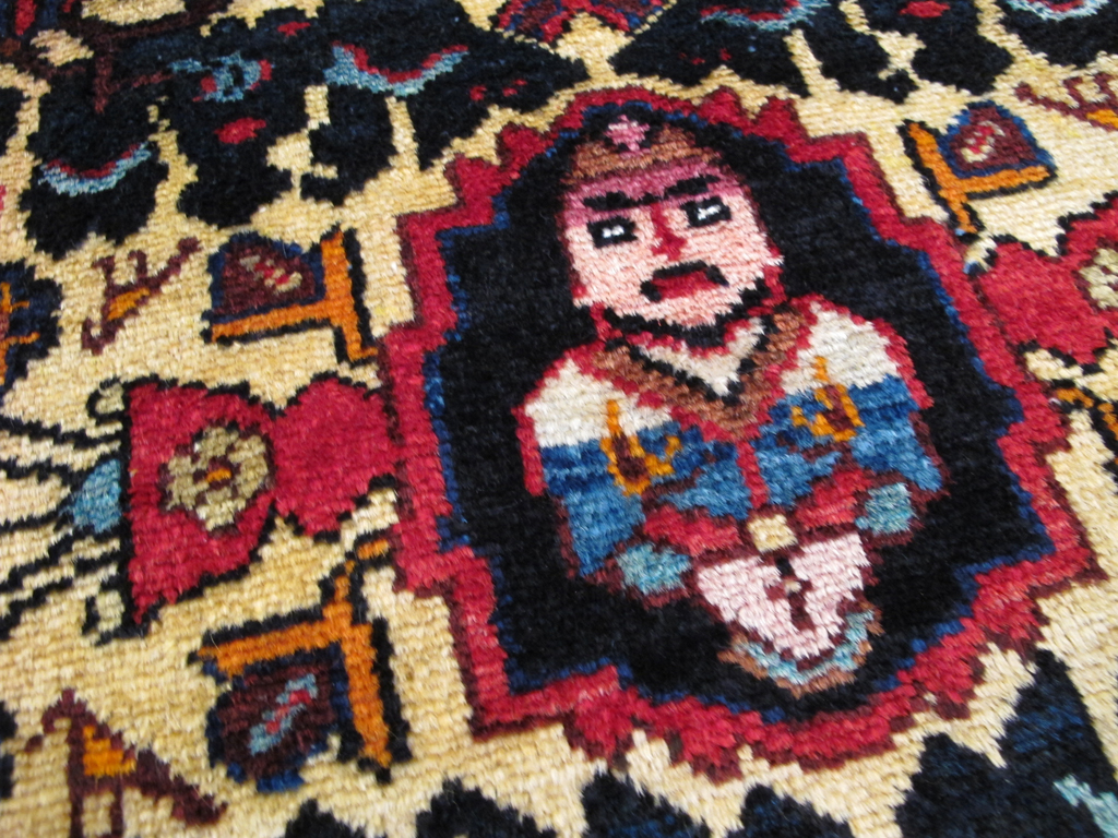 Vintage Persian Malayer Pictorial Rug (Pair: 2 of 2), No.26694 - Galerie Shabab