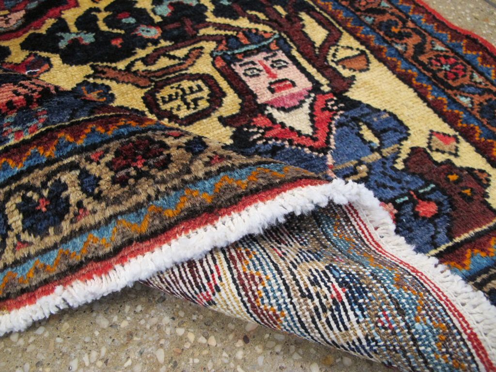Vintage Persian Malayer Pictorial Rug (Pair: 2 of 2), No.26694 - Galerie Shabab