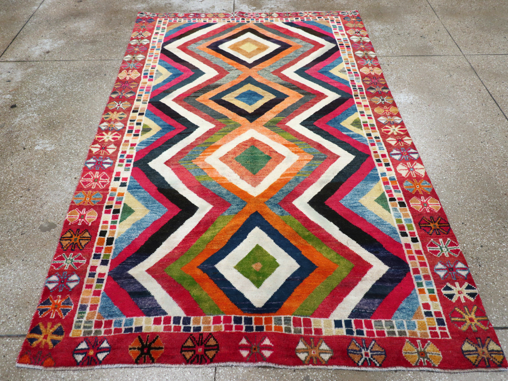 Vintage Persian Gabbeh Rug, No.26701 - Galerie Shabab