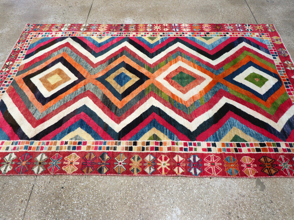 Vintage Persian Gabbeh Rug, No.26701 - Galerie Shabab