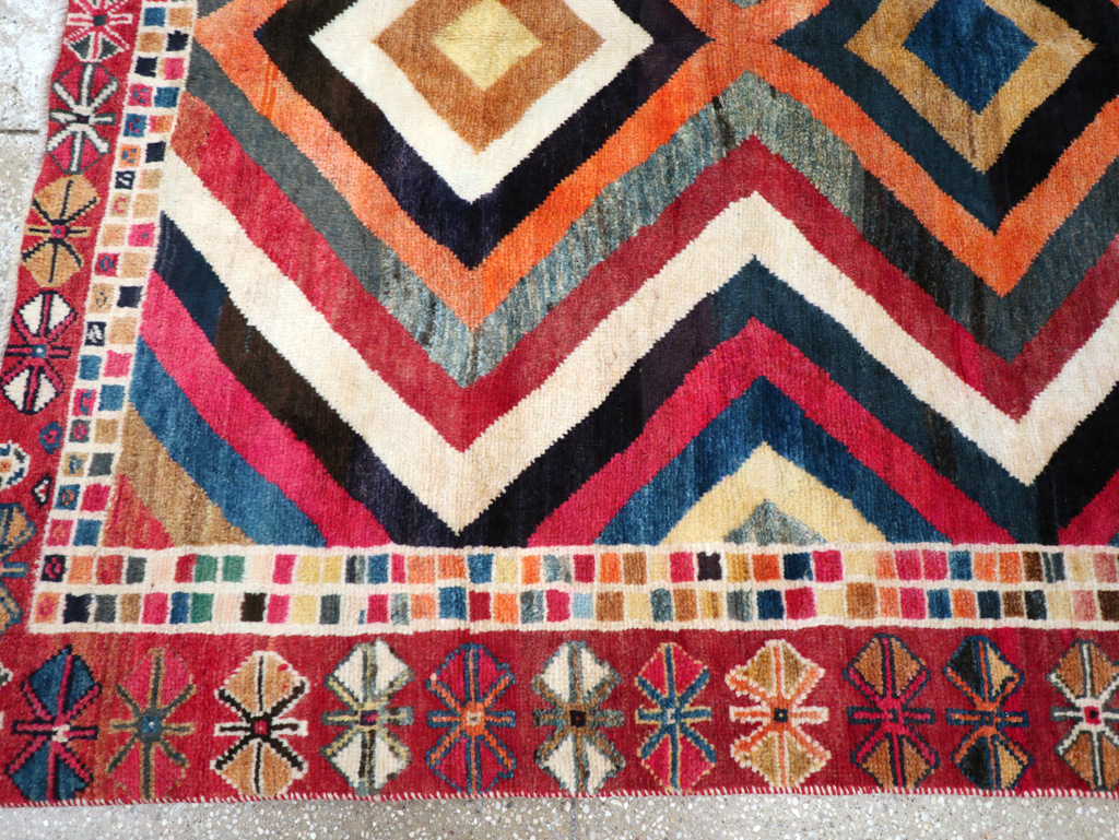 Vintage Persian Gabbeh Rug, No.26701 - Galerie Shabab
