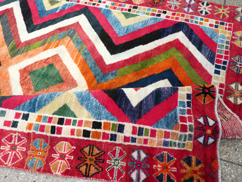 Vintage Persian Gabbeh Rug, No.26701 - Galerie Shabab