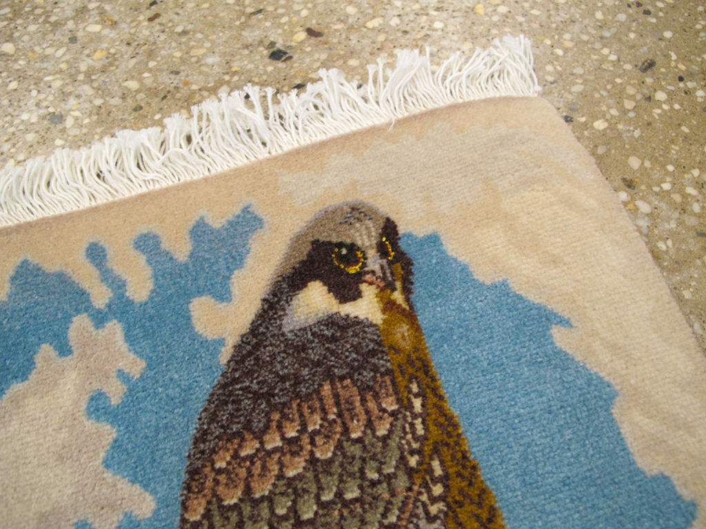 Vintage Persian Tabriz Pictorial Rug, No.26705 - Galerie Shabab