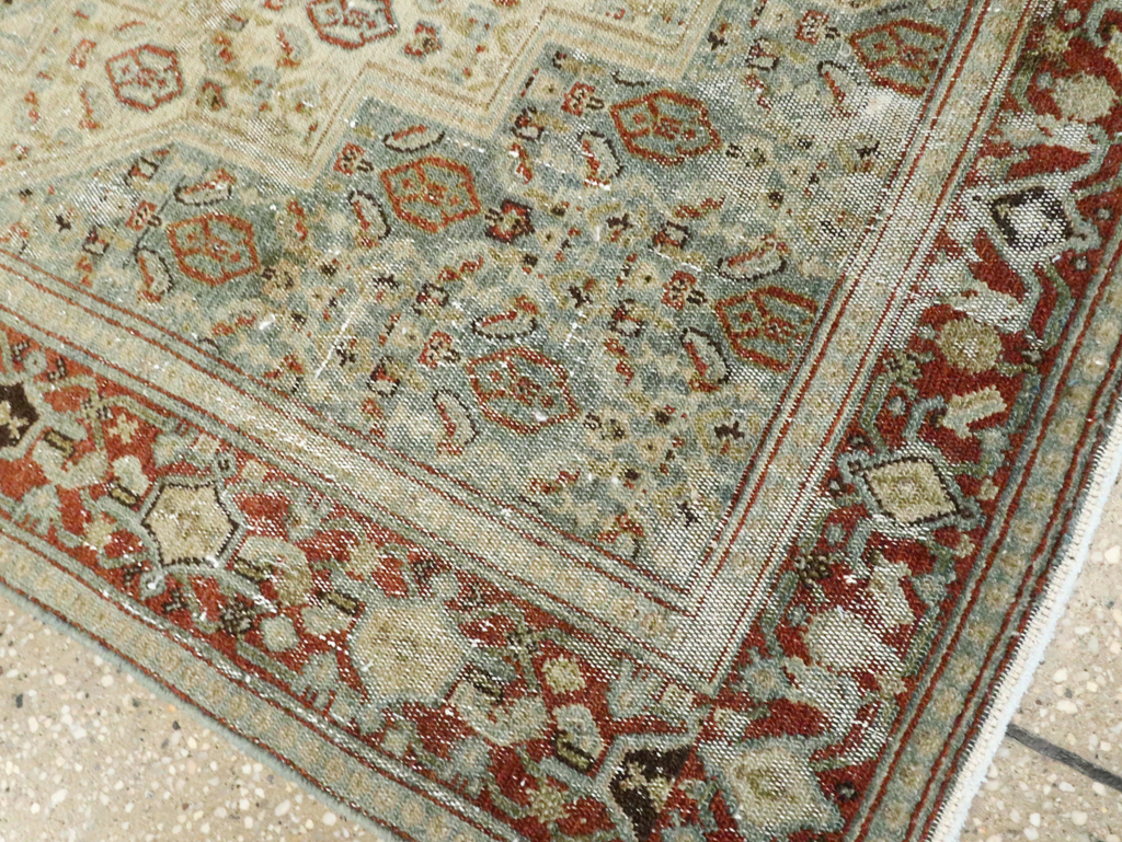 Antique Persian Senneh Distressed Rug, No.26708 - Galerie Shabab