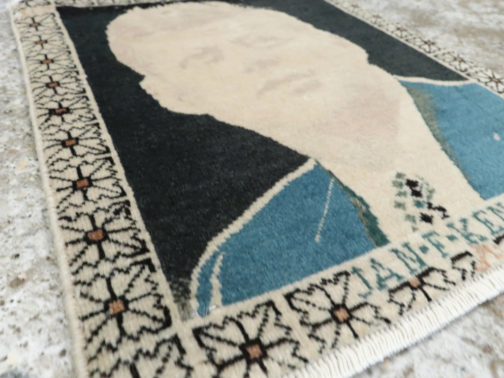 Vintage Persian Tabriz Pictorial Rug (Pair: 1 of 2), No.26709 - Galerie Shabab