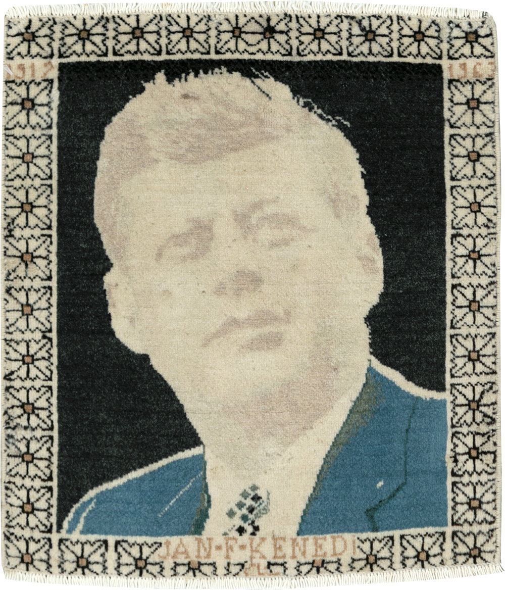 Vintage Persian Tabriz Pictorial Rug (Pair: 2 of 2), No.26710 - Galerie Shabab