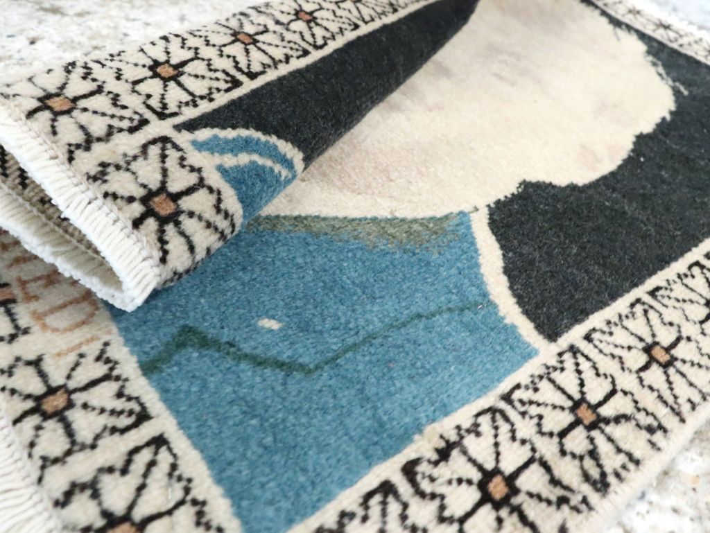 Vintage Persian Tabriz Pictorial Rug (Pair: 2 of 2), No.26710 - Galerie Shabab