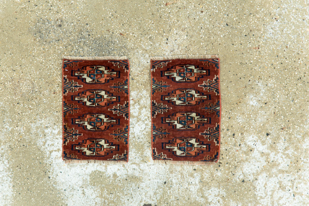 Vintage Persian Baluch Tribal Throw Rug (Pair: 1 of 2), No.26716 - Galerie Shabab