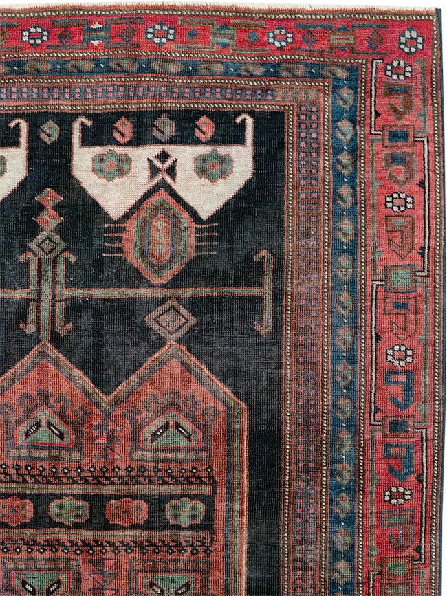 Antique Persian Afshar Accent Rug, No.26719 - Galerie Shabab