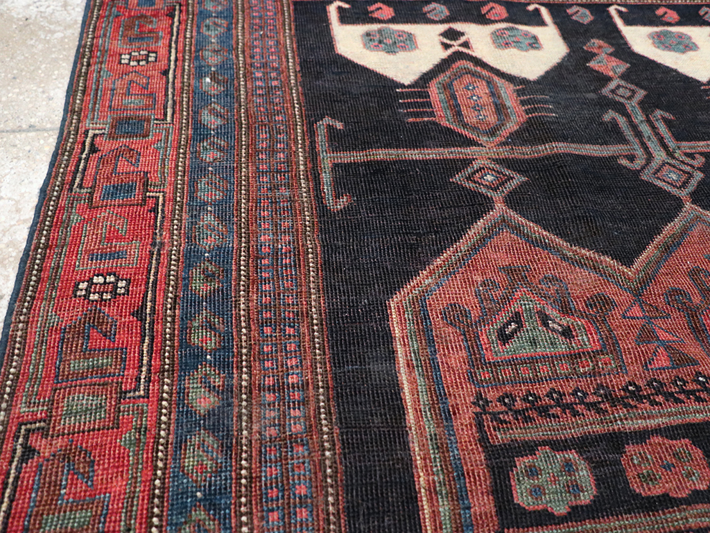 Antique Persian Afshar Accent Rug, No.26719 - Galerie Shabab