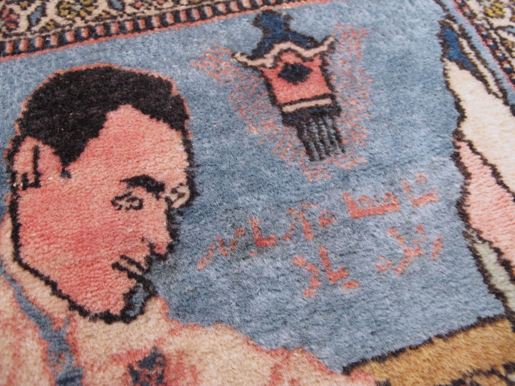 Antique Persian Tabriz Pictorial Rug (Pair: 2 of 2), No.26723 - Galerie Shabab