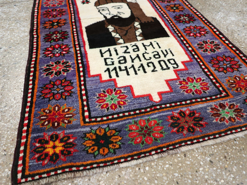 Vintage Persian Baluch Pictorial Rug, No.26725 - Galerie Shabab