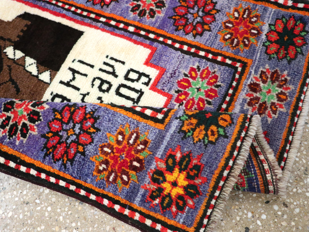 Vintage Persian Baluch Pictorial Rug, No.26725 - Galerie Shabab
