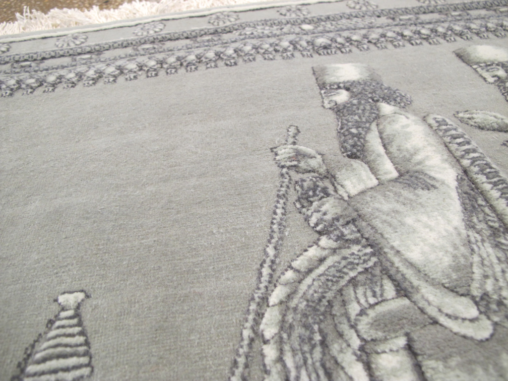 Persian Tabriz Pictorial Rug, No.26727 - Galerie Shabab