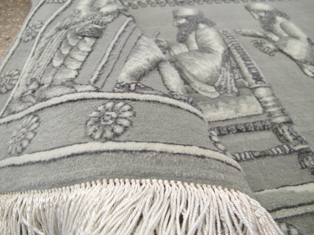 Persian Tabriz Pictorial Rug, No.26727 - Galerie Shabab