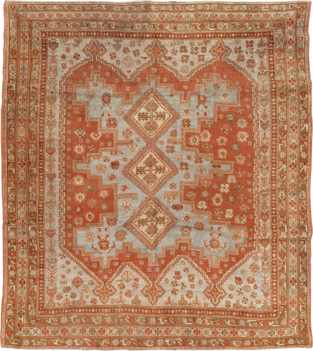 Antique Persian Afshar Accent Rug, No.26729 - Galerie Shabab
