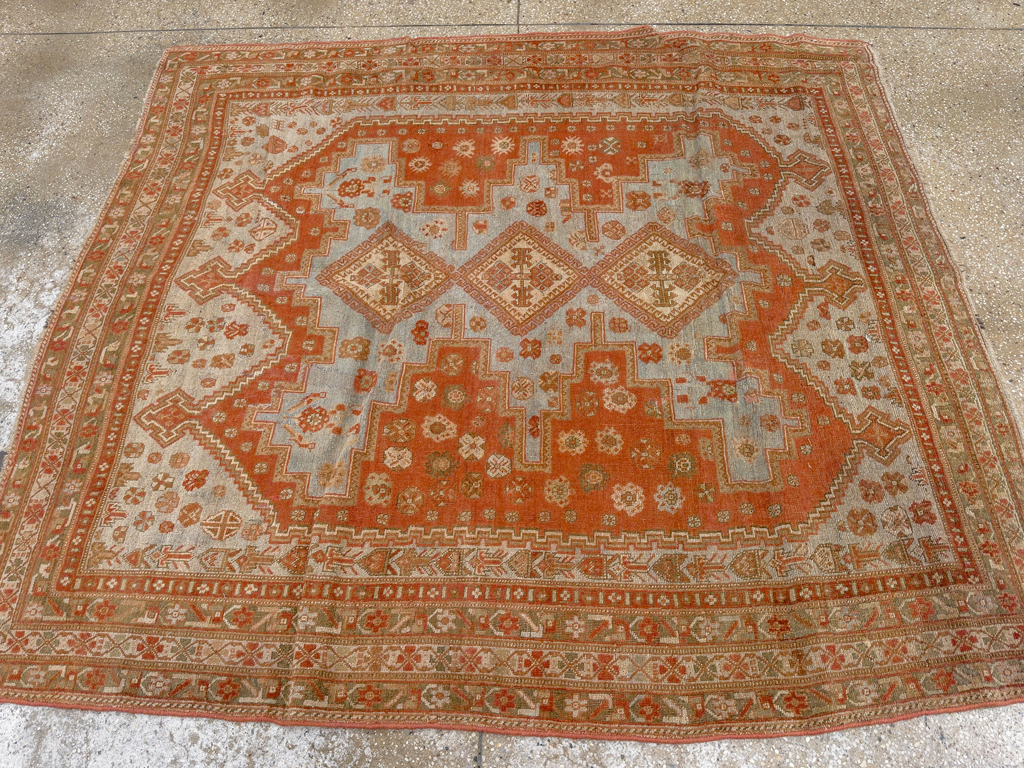 Antique Persian Afshar Accent Rug, No.26729 - Galerie Shabab