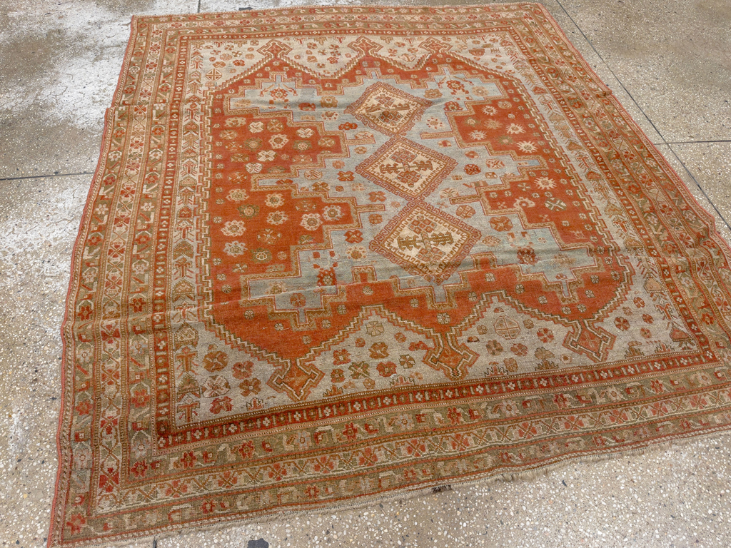 Antique Persian Afshar Accent Rug, No.26729 - Galerie Shabab