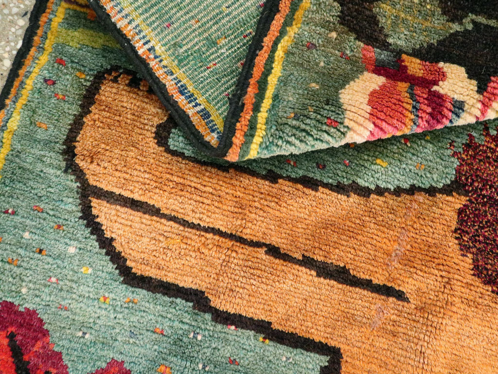 Vintage Caucasian Karabagh Pictorial Rug, No.26730 - Galerie Shabab