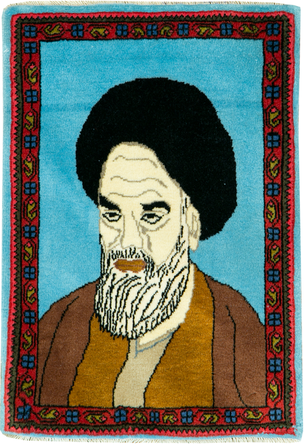 Vintage Persian Mahal Pictorial Rug, No.26744 - Galerie Shabab