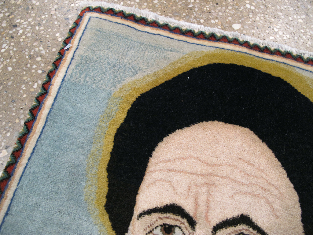 Vintage Persian Tabriz Pictorial Rug, No.26745 - Galerie Shabab