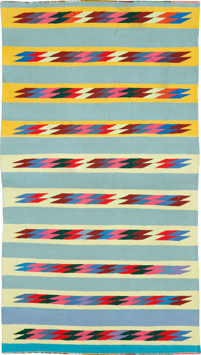 Modern Persian Cotton Kilim, No.26749 - Galerie Shabab