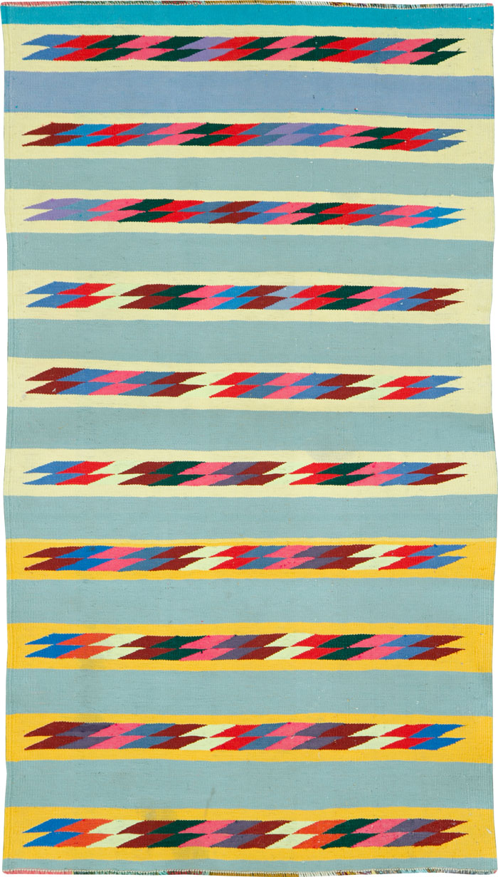 Modern Persian Cotton Kilim, No.26749 - Galerie Shabab