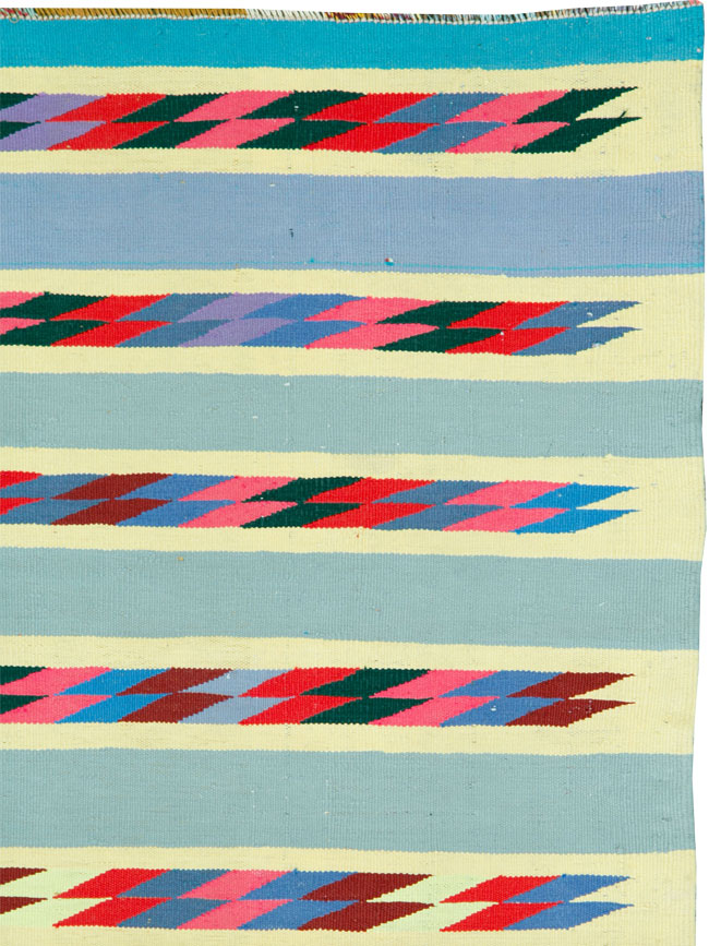 Modern Persian Cotton Kilim, No.26749 - Galerie Shabab