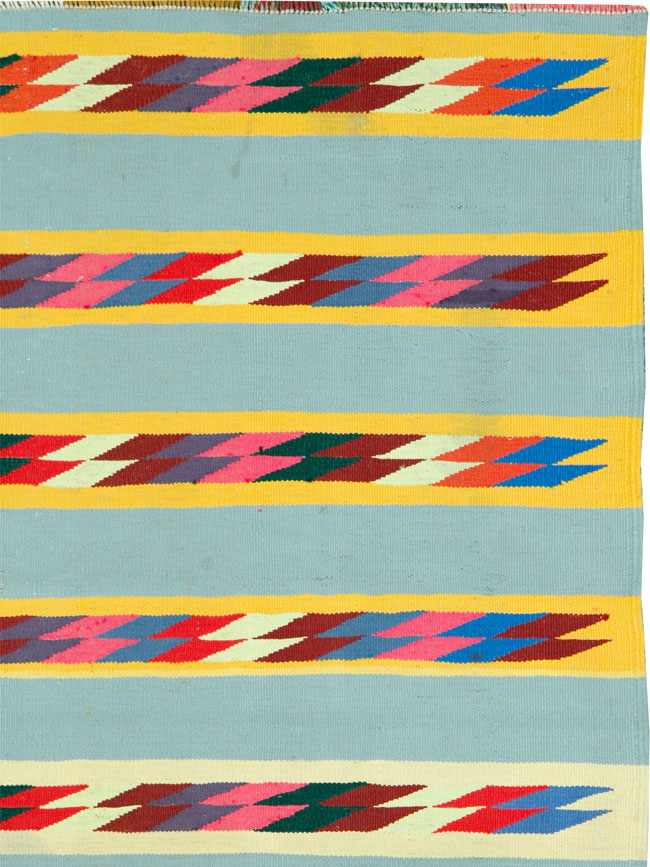 Modern Persian Cotton Kilim, No.26749 - Galerie Shabab