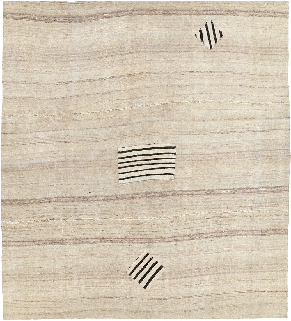 Vintage Persian Flatweave Kilim Accent Rug, No.26757 - Galerie Shabab