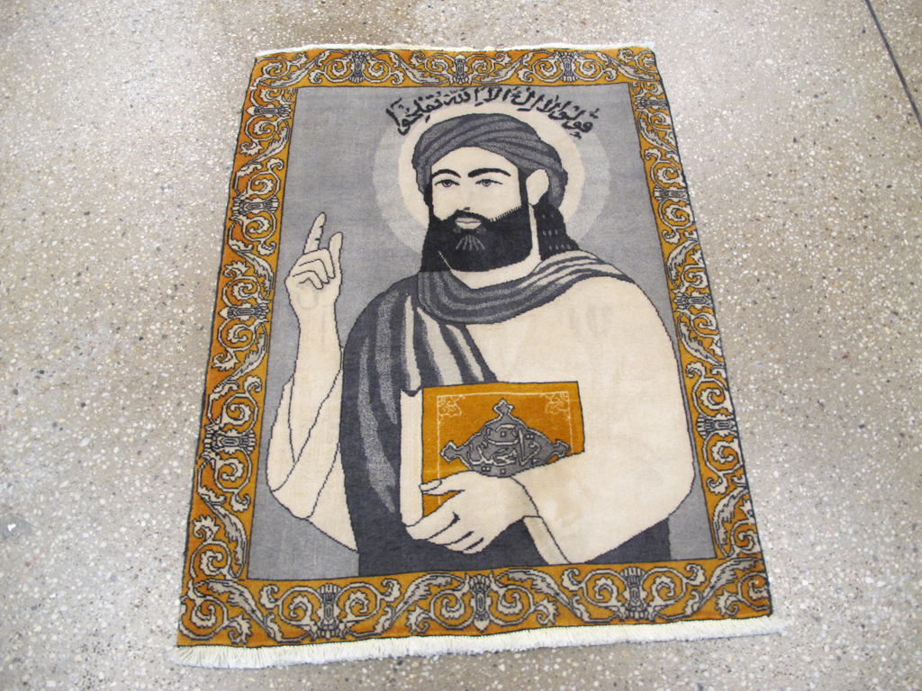 Persian Pictorial Tabriz Rug, No.26763 - Galerie Shabab