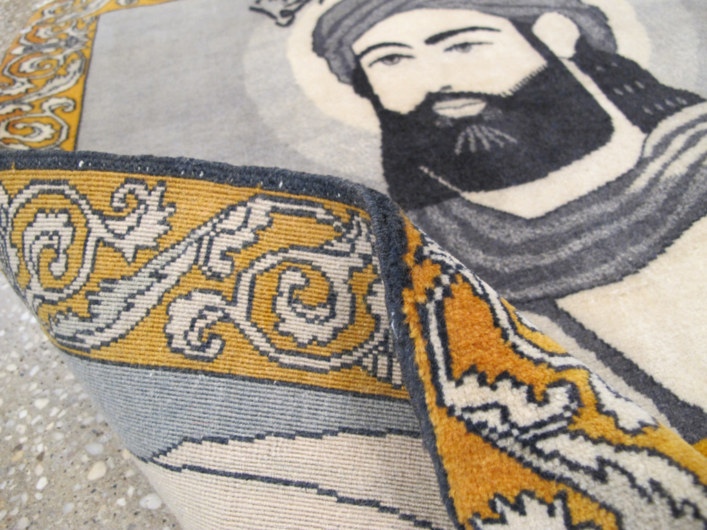 Persian Pictorial Tabriz Rug, No.26763 - Galerie Shabab