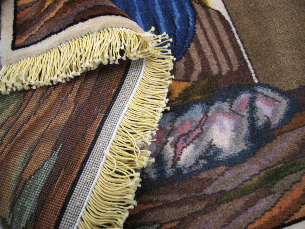 Vintage Persian Tabriz Pictorial Rug, No.26766 - Galerie Shabab