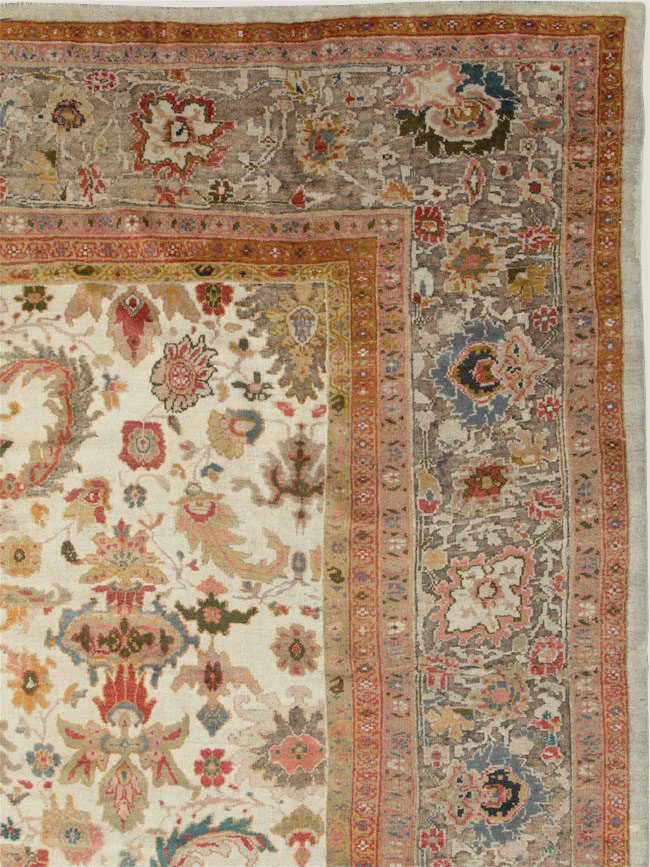 Antique Persian Sultanabad Large Carpet, No.26768 - Galerie Shabab