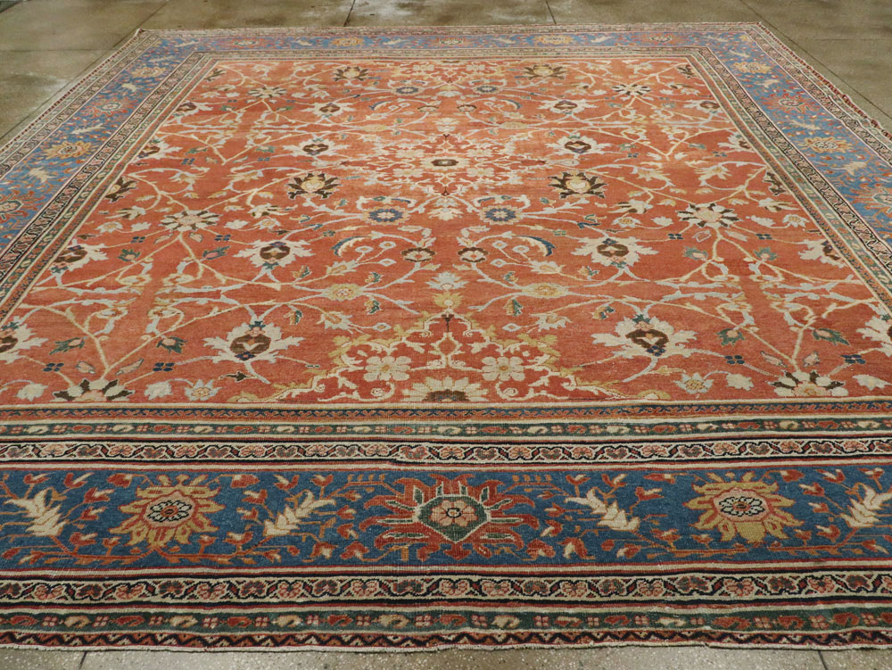 Antique Persian Mahal Large Square Carpet, No.26769 - Galerie Shabab