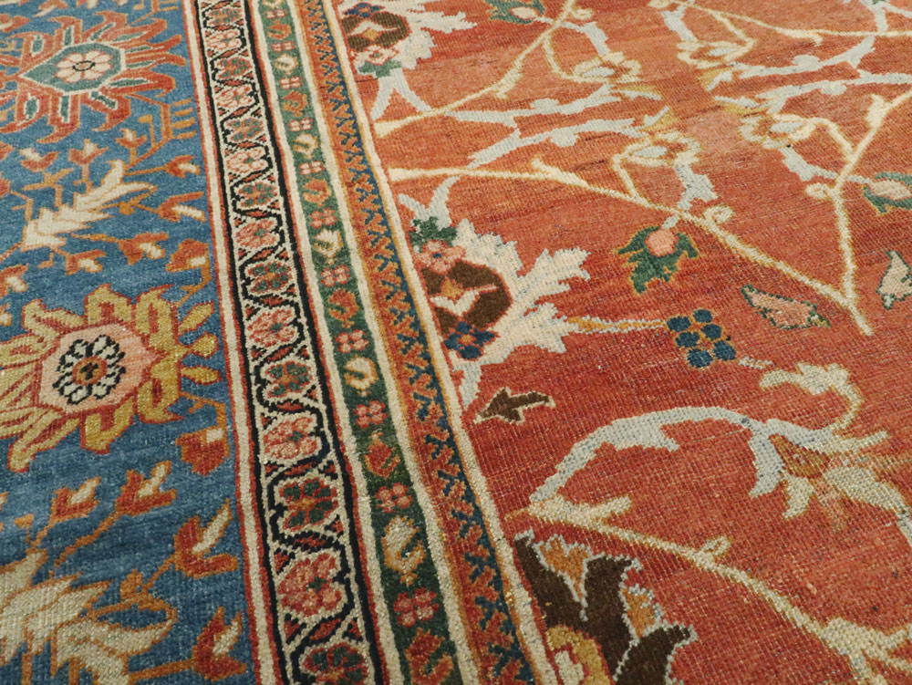 Antique Persian Mahal Large Square Carpet, No.26769 - Galerie Shabab