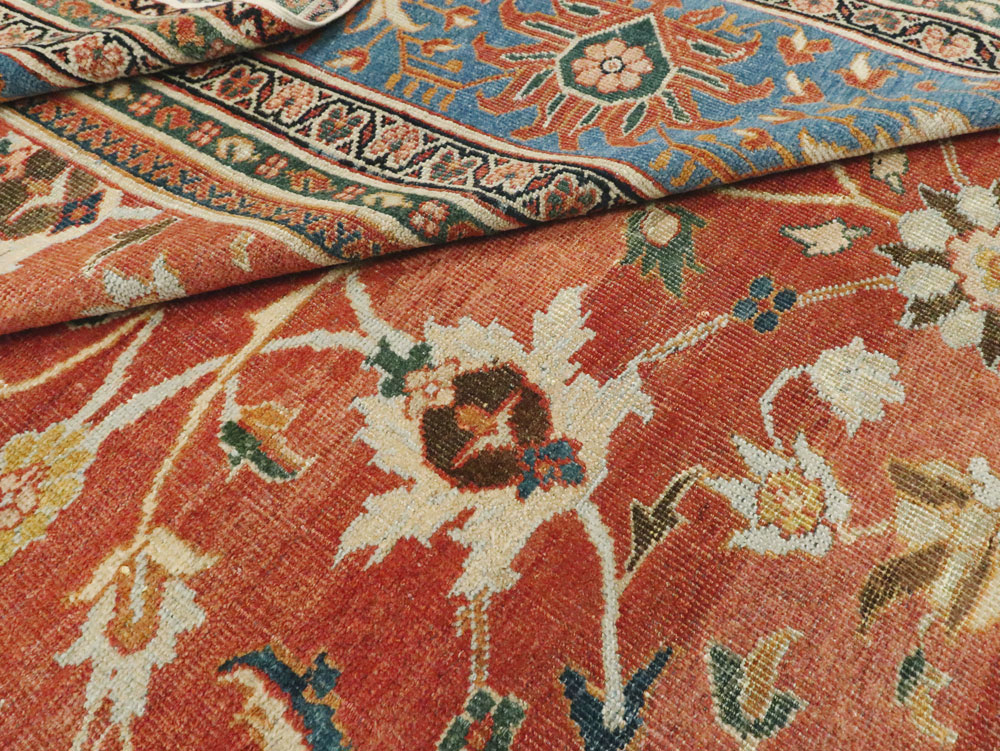 Antique Persian Mahal Large Square Carpet, No.26769 - Galerie Shabab